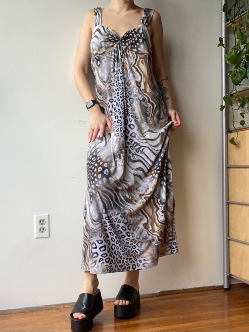Lana Lee Y2K animal print maxi dress - made in Canada